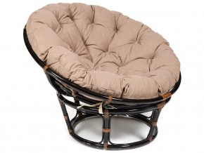 Кресло Papasan 23/01 W с подушкой Antique brown, экошерсть Коричневый в Пласте - plast.mebel74.com | фото