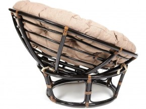 Кресло Papasan 23/01 W с подушкой Antique brown, экошерсть Коричневый в Пласте - plast.mebel74.com | фото 2