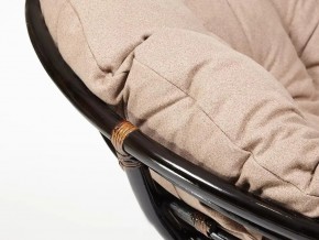 Кресло Papasan 23/01 W с подушкой Antique brown, экошерсть Коричневый в Пласте - plast.mebel74.com | фото 4