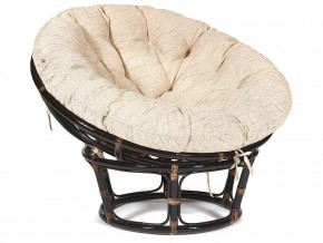 Кресло Papasan 23/01 W с подушкой Antique brown, ткань Старт в Пласте - plast.mebel74.com | фото