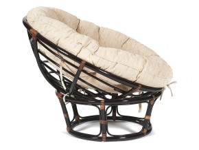 Кресло Papasan 23/01 W с подушкой Antique brown, ткань Старт в Пласте - plast.mebel74.com | фото 3