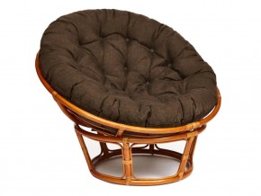 Кресло Papasan 23/01 W с подушкой Cognac, ткань Коричневый в Пласте - plast.mebel74.com | фото 1