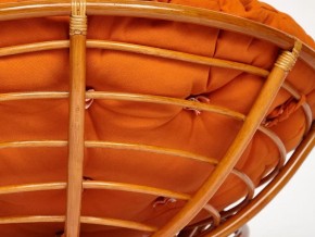 Кресло Papasan 23/01 W с подушкой Cognac, ткань Оранжевый в Пласте - plast.mebel74.com | фото 2