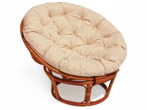 Кресло Papasan 23/01 W с подушкой Cognac, ткань Старт в Пласте - plast.mebel74.com | фото 1