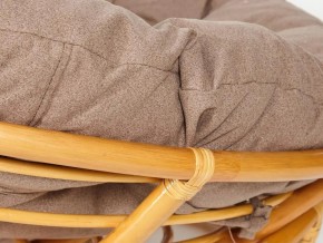 Кресло Papasan 23/01 W с подушкой Honey, экошерсть Коричневый в Пласте - plast.mebel74.com | фото 3