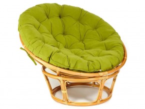 Кресло Papasan 23/01 W с подушкой Honey, флок Олива в Пласте - plast.mebel74.com | фото