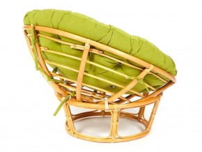 Кресло Papasan 23/01 W с подушкой Honey, флок Олива в Пласте - plast.mebel74.com | фото 2