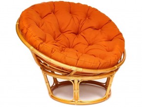 Кресло Papasan 23/01 W с подушкой Honey, ткань Оранжевый в Пласте - plast.mebel74.com | фото