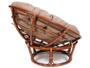 Кресло Papasan 23/01 W с подушкой Pecan, экошерсть Коричневый в Пласте - plast.mebel74.com | фото 2