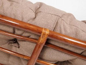 Кресло Papasan 23/01 W с подушкой Pecan, экошерсть Коричневый в Пласте - plast.mebel74.com | фото 3