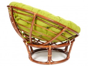 Кресло Papasan 23/01 W с подушкой Pecan, флок Олива в Пласте - plast.mebel74.com | фото 3