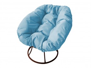 Кресло Пончик без ротанга голубая подушка в Пласте - plast.mebel74.com | фото