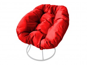 Кресло Пончик без ротанга красная подушка в Пласте - plast.mebel74.com | фото