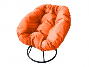 Кресло Пончик без ротанга оранжевая подушка в Пласте - plast.mebel74.com | фото
