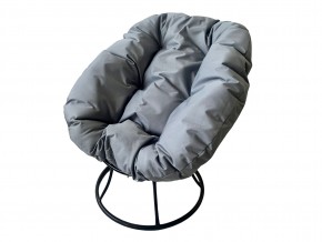 Кресло Пончик без ротанга серая подушка в Пласте - plast.mebel74.com | фото