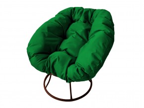 Кресло Пончик без ротанга зелёная подушка в Пласте - plast.mebel74.com | фото