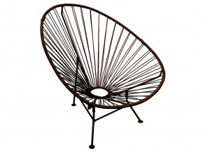Кресло Ракушка с ротангом коричневый в Пласте - plast.mebel74.com | фото