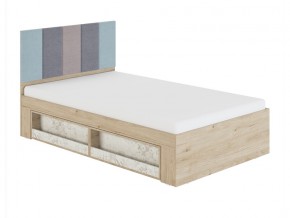 Кровать 1,2 с мягким элементом 1,2 Мод.2.1 в Пласте - plast.mebel74.com | фото