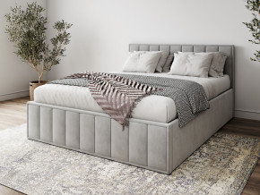 Кровать 1400 Лана серый велюр в Пласте - plast.mebel74.com | фото