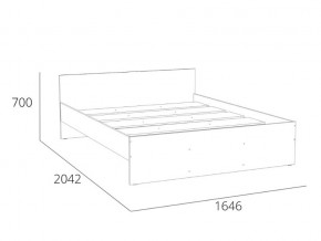 Кровать 1600 НМ 011.53 Симпл Белый Фасадный в Пласте - plast.mebel74.com | фото 4