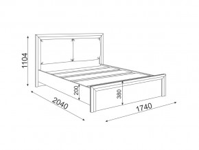 Кровать 1600 с мягкой частью Глэдис М31 в Пласте - plast.mebel74.com | фото 2