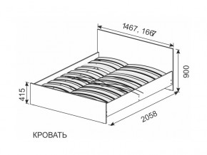 Кровать 1600х2000 ортопедическое основание в Пласте - plast.mebel74.com | фото