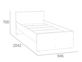 Кровать 900 НМ 011.53-01 Симпл Белый Фасадный в Пласте - plast.mebel74.com | фото 4