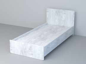 Кровать (арт.032) бетон светлый в Пласте - plast.mebel74.com | фото