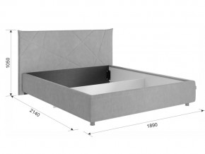 Кровать Бест 1600 велюр капучино в Пласте - plast.mebel74.com | фото 2