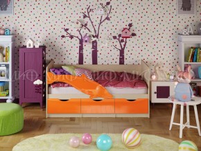 Кровать Дельфин-1 1600 Оранжевый металлик в Пласте - plast.mebel74.com | фото