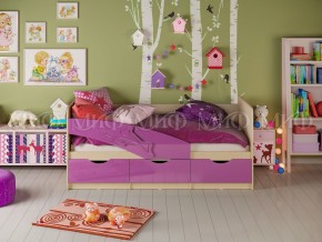Кровать Дельфин 1600 Фиолетовый металлик в Пласте - plast.mebel74.com | фото