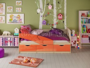 Кровать Дельфин 1600 Оранжевый металлик в Пласте - plast.mebel74.com | фото 1