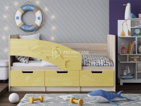 Кровать Дельфин-6 МДФ 1600 Золотой металлик в Пласте - plast.mebel74.com | фото
