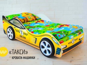 Кровать детская машина Такси в Пласте - plast.mebel74.com | фото 2
