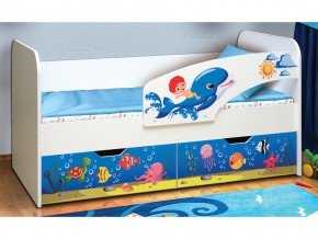 Кровать детская с фотопечатью Дельфин 800*1600 в Пласте - plast.mebel74.com | фото 1
