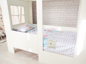 Кровать детская Теремок без ящика белая в Пласте - plast.mebel74.com | фото 2