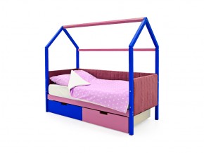 Кровать-домик мягкий Svogen с ящиками синий-лаванда в Пласте - plast.mebel74.com | фото