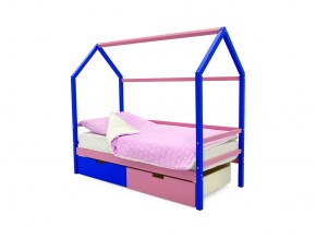 Кровать-домик Svogen с ящиками синий-лаванда в Пласте - plast.mebel74.com | фото 1