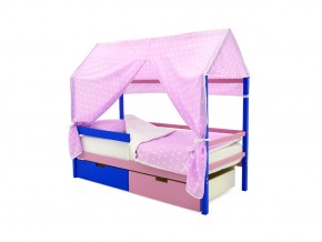 Кровать-домик Svogen с ящиками и бортиком синий-лаванда в Пласте - plast.mebel74.com | фото 7