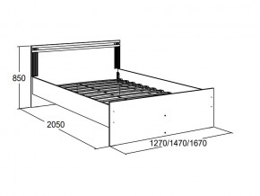 Кровать двойная Ольга 18 1400 в Пласте - plast.mebel74.com | фото 2