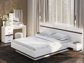 Кровать двойная Соло 1600 Белый в Пласте - plast.mebel74.com | фото 2