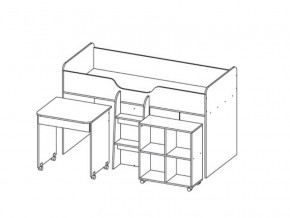 Кровать двухъярусная Каприз-14 без рисунка в Пласте - plast.mebel74.com | фото 2