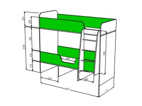 Кровать двухъярусная Малыш двойняшка белый в Пласте - plast.mebel74.com | фото 3