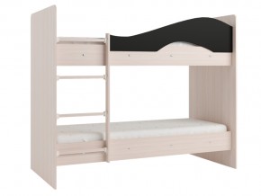 Кровать двухъярусная Мая на латофлексах млечный дуб-венге в Пласте - plast.mebel74.com | фото