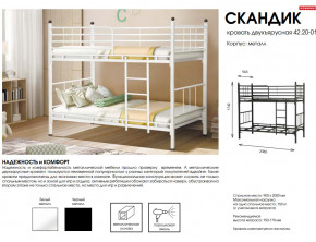 Кровать двухъярусная Скандик 42.20-01 в Пласте - plast.mebel74.com | фото 2