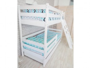 Кровать двухъярусная Сонечка с наклонной лестницей и ящиками в Пласте - plast.mebel74.com | фото 3