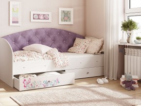 Кровать Эльза Белый-фиолетовый в Пласте - plast.mebel74.com | фото