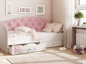 Кровать Эльза Белый-розовый в Пласте - plast.mebel74.com | фото