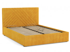 Кровать Гамма 1600 с основанием велюр тенерифе куркума в Пласте - plast.mebel74.com | фото 2
