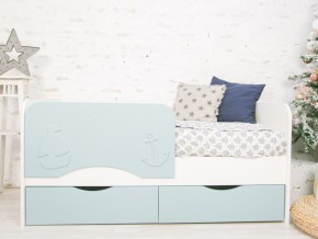 Кровать Кораблик белый/голубой софт в Пласте - plast.mebel74.com | фото
